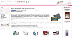 Desktop Screenshot of faceproducts-online.co.uk