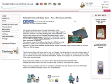 Tablet Screenshot of faceproducts-online.co.uk